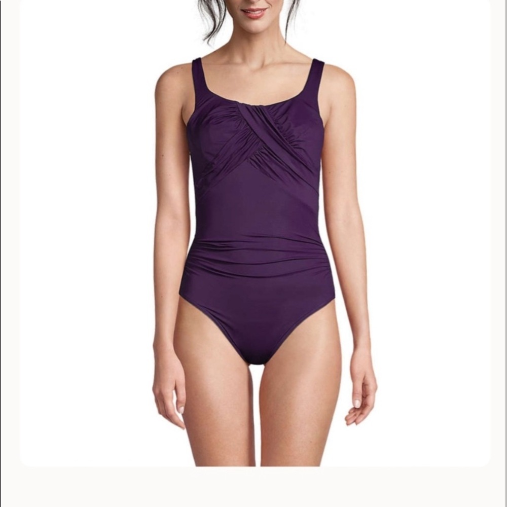 Land’s End Carmela slender suit with tummy control/ size 12 w/underwire
